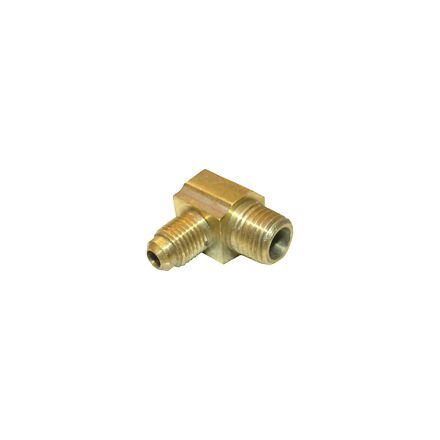 Lasco 1/4 Inch Flare by 1/8 Inch MIP Elbow, Brass, 17-4909