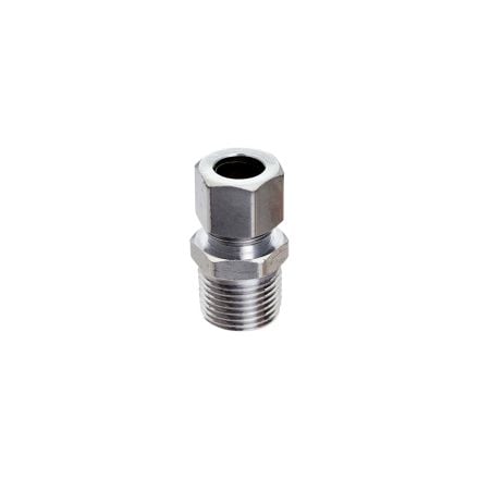 Do it Straight Connector 3/8 Inch M.I.P inlet by 3/8 Inch outlet O.D. , 455929