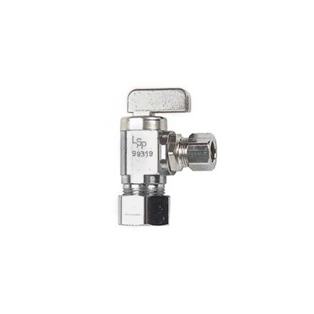 Danco Chrome 1/2 in. CPVC Outlet x 3/8 in. Comp. Inlet Angle Stop, 59211