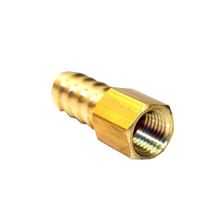Lasco 3/8-Inch FIP by 1/4-Inch Barb Adapter Air Fitting, Brass, 17-7631