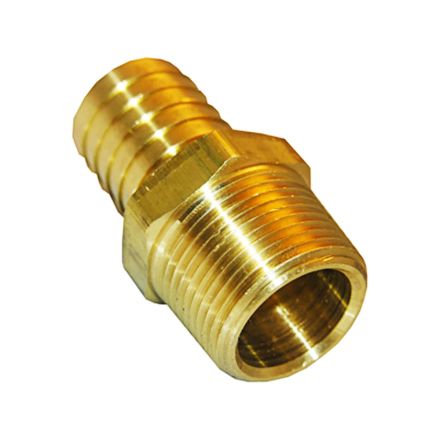 Lasco 1/4-Inch MIP by 5/16-Inch Barb Adapter Air Fitting, Brass, 17-7715