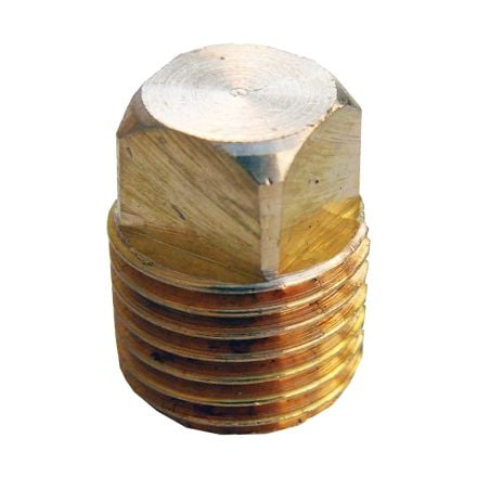 Lasco 1/4 Inch Square Head Plug (Brass), 17-9175