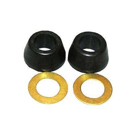 Lasco 02-2237 3/8 Inch Rubber Cone Washer & Brass Ring