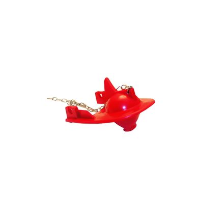 Lasco Kohler Replacement Red Fin Back Style with Chain Toilet Flapper 04-1537