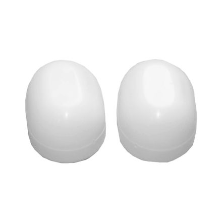 Lasco Oval Toilet Bolt Caps, White, #04-3913
