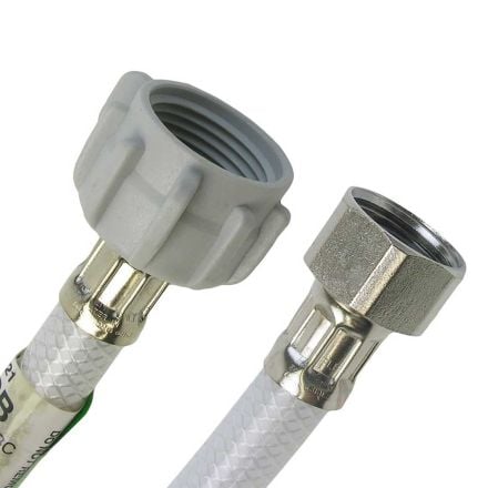 Lasco Pro-Flex Stainless Braided H20 Connector 9 Inch Length, 1/2 Inch IPS, 7/8 Inch Ballcock(Toilet), 10-2809