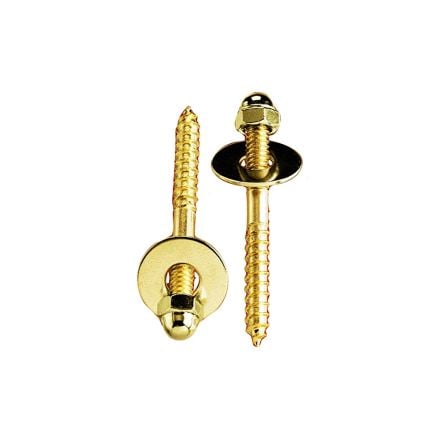 PlumbPak PP835-151 Toilet Screws 1/4-Inch 20 x 2-1/2-Inch Solid Brass