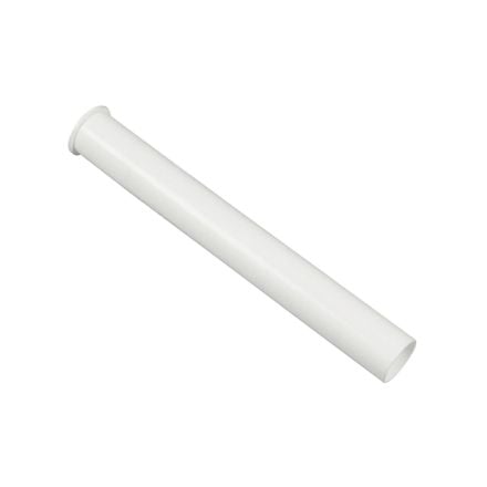 Danco 94020 Flanged Tailpiece, 1-1/2 In, 12 In L, Plastic, For Use With Direct Connect Tubes, White