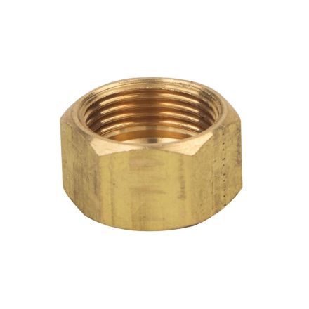 Thrifco 4401048 #61C 1/2 Inch Lead-Free Brass Compression Cap 2/Pack