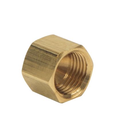 Thrifco 4401055 #61-C 1/4 Inch Lead-Free Brass Compression Nut 2/Pack