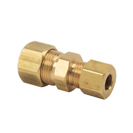 Thrifco 4401059 #62R 3/8 Inch x 1/4 Inch Lead-Free Brass Compression Coupling