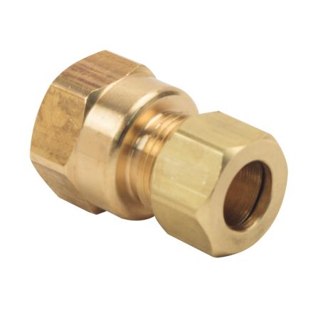 Thrifco 4401080 #66-C 3/8 Inch x 3/8 Inch Lead-Free Brass Compression FIP Adapter