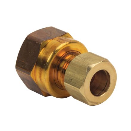 Thrifco 4401081 #66-C 3/8 Inch x 1/2 Inch Lead-Free Brass Compression FIP Adapter