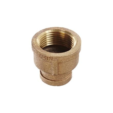 Thrifco 5318036 1 X 3/4 Inch Brass Red Coupling