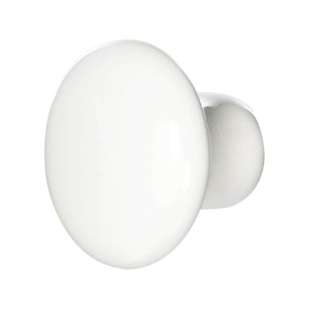 Laurey #02942 1-1/4 Inch Diameter White Ceramic Knob