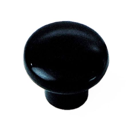Laurey #34615 1-1/4-Inch Diameter Plastic Knob, Black