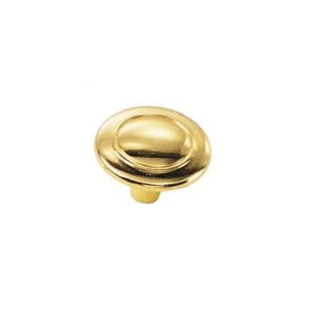 Laurey #55637 1-1/4 Inch Knob - Polished Brass