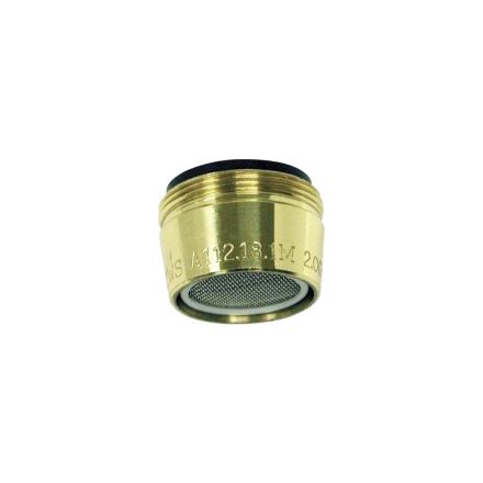 Ace Polished Brass Dual Thread Faucet Aerator 15/16 Inch and 55/64 Inch Threads, 49418