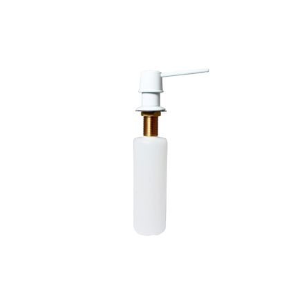 PlumbPak White Universal Straight Soap and Lotion Dispenser, PP480-1-W