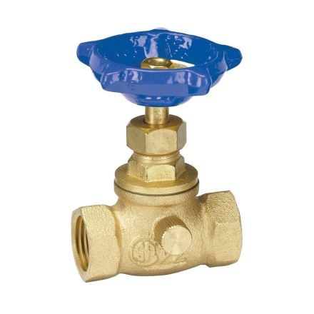 Thrifco 6415050 1/2 Inch IPS Brass Stop Valve with Waste