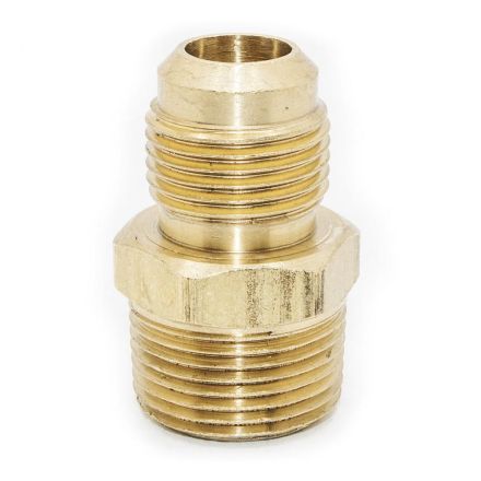 Thrifco 6948017 #48 1/2 Inch x 1/4 Inch Brass Flare MIP Adapter