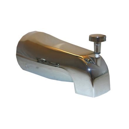 LASCO 08-1013 1/2-Inch Copper Slip Fit, Diverter Style Bathtub Spout, Chrome Plated