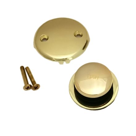 Danco Polished Brass Overflow Plate and Stopper Kit  #88982