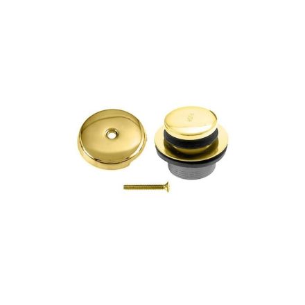 Danco Polished Brass Overflow and Touch-Toe Stopper Kit  #89236A