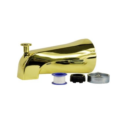 Danco Polished Brass Universal Tub Spout w/ Diverter #89265