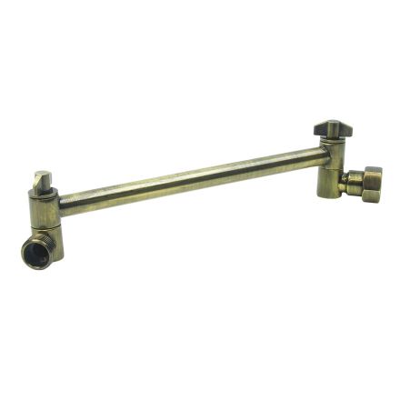 Simpatico 82221A Multi-Directional Adjustable Shower Arm, 8 Inch, Antique Brass