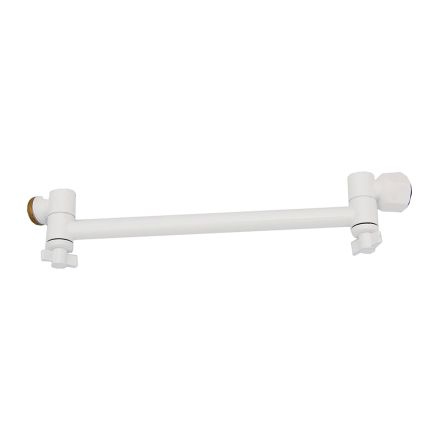 Interbath 10 Inch High-Low Adjustable Shower Arm, White , C27425WW