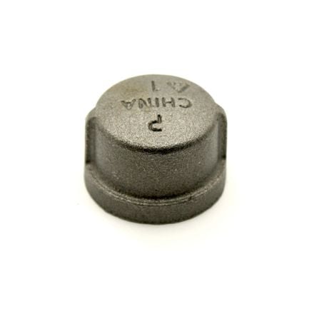 Thrifco 8318084 3/4 Inch Black Steel Cap