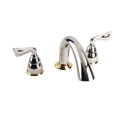 Moen Asceri Chrome/Polished Brass Roman Tub Faucet 84844CP