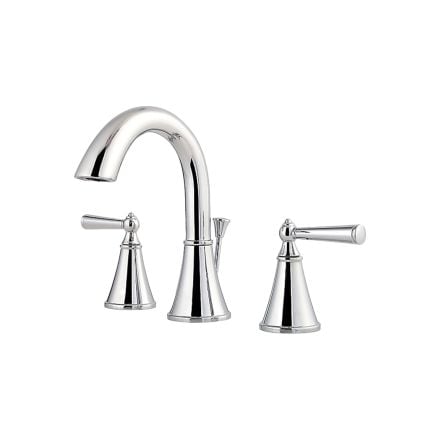 Pfister Saxton Polished Chrome 8 Inch Widespread Lavatory Faucet, GT49-GL0C
