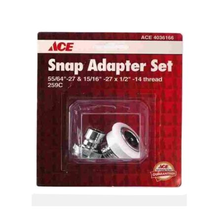 Ace Small Snap Adapter Set Chrome Plated, 4306166