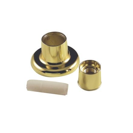 Danco Adjustable Polished Brass Flange & Nipple #80626