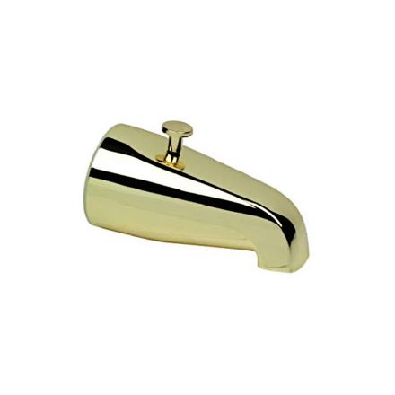 PlumbPak #PP825-31PB Polished Brass Tub Diverter Spout