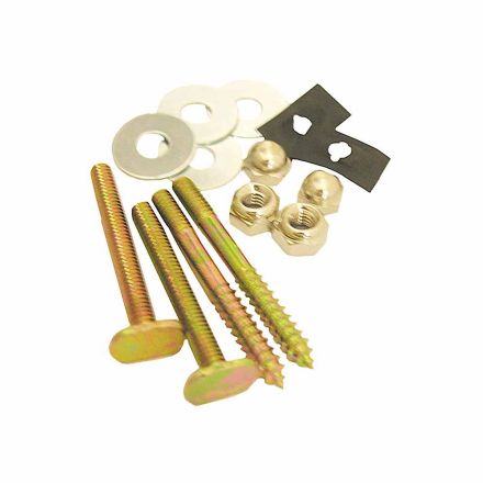 Lasco 04-3653 Toilet Bolts and Screws with Brass Plated 1/4-Inch by 2-1/4-Inch