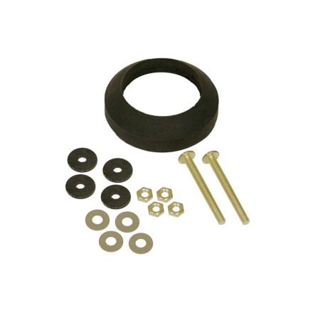 Lasco 04-3801 Toilet Tank to Bowl Bolt Kit with Brass Bolts, Rubber and Metal