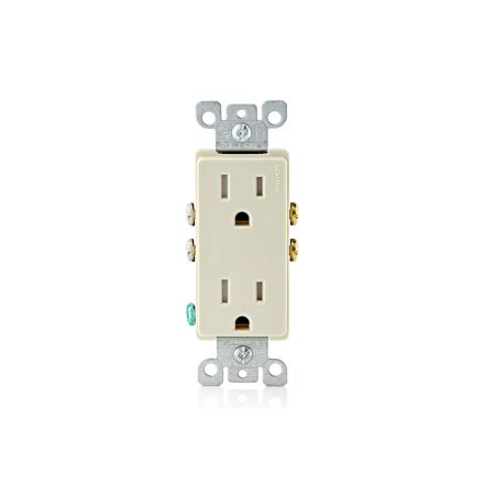 Leviton 201-T5325-A Tamper-Resistant Decorative Grounded Outlet