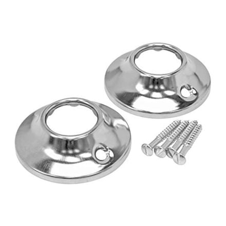 ProPlus 194001 Chrome Plated Shower Rod Flange with Screws